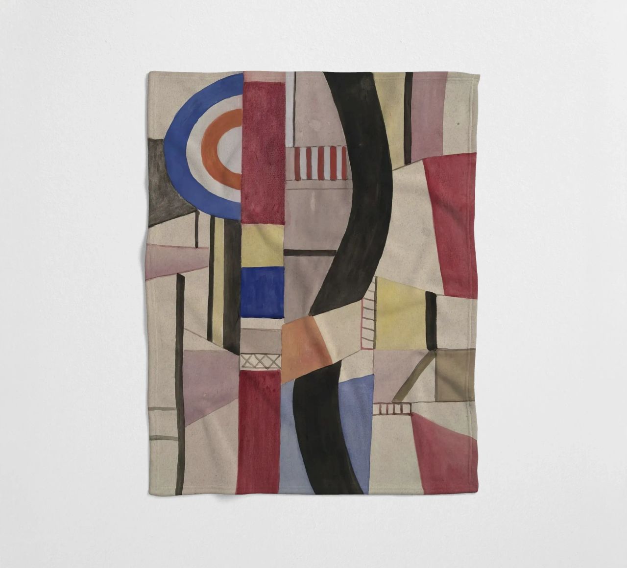 Fernand Léger: Study for The Disk, Cubist Abstract Masterpie fleece blanket by NorwesClub
