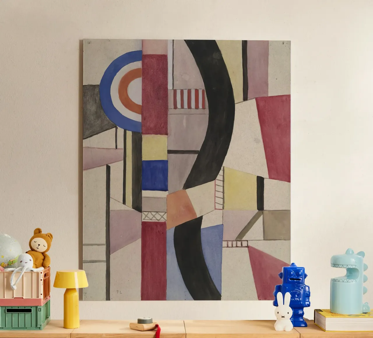 Fernand Léger: Study for The Disk, Cubist Abstract Masterpie acrylic glass by NorwesClub