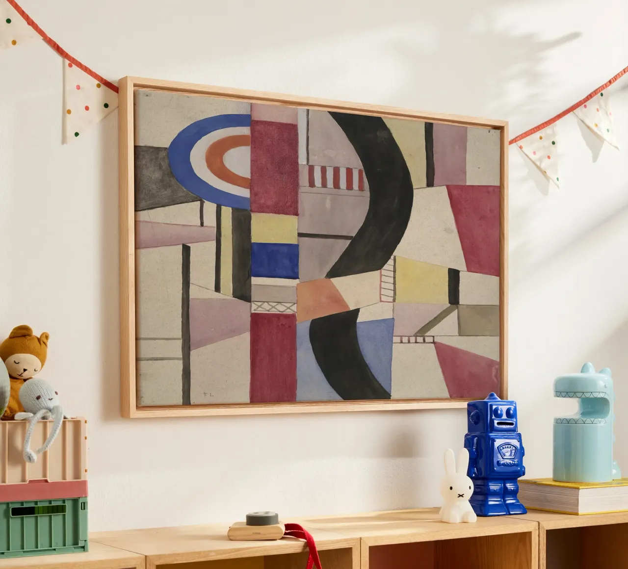 Fernand Léger: Study for The Disk, Cubist Abstract Masterpie canvas with Floater frame by NorwesClub