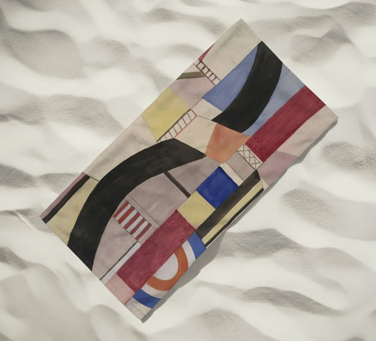 Fernand Léger: Study for The Disk, Cubist Abstract Masterpie beach towel by NorwesClub