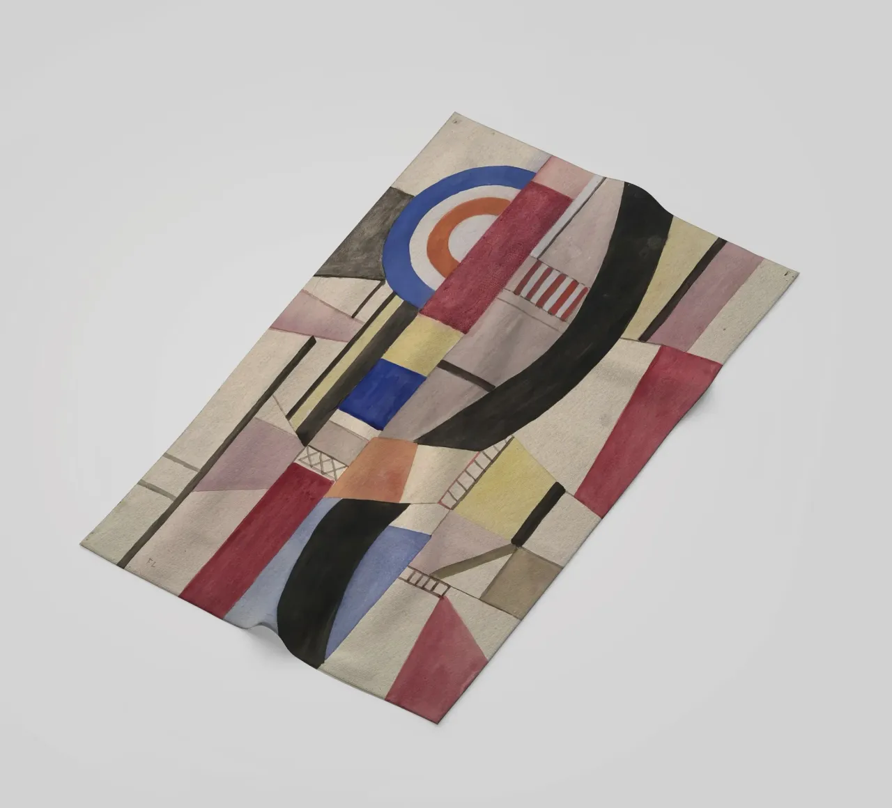 Fernand Léger: Study for The Disk, Cubist Abstract Masterpie beach towel by NorwesClub