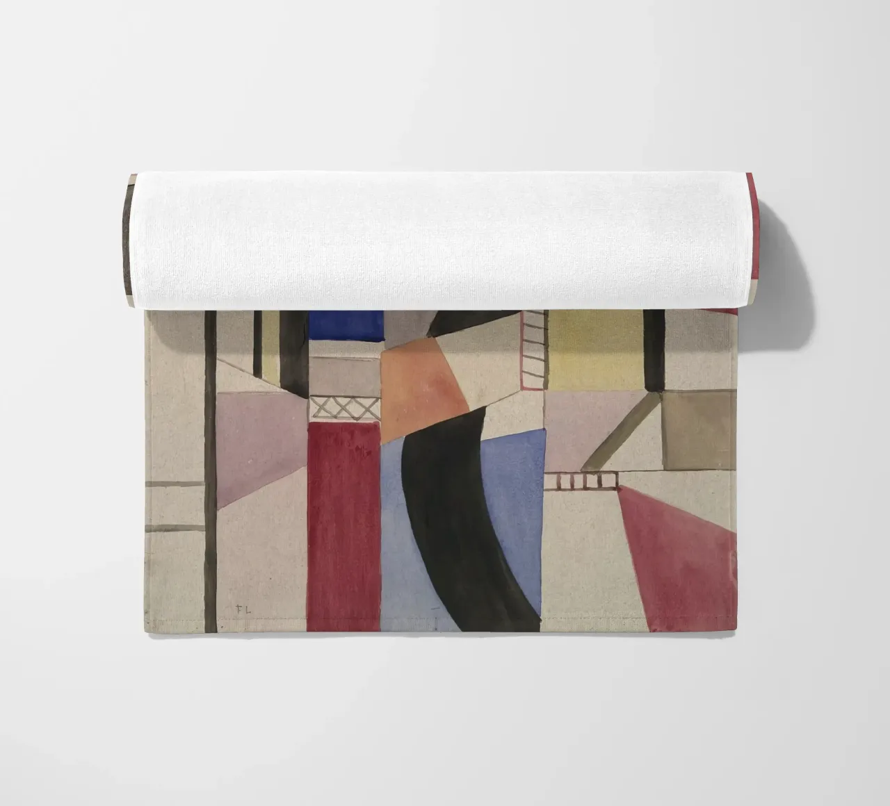 Fernand Léger: Study for The Disk, Cubist Abstract Masterpie beach towel by NorwesClub