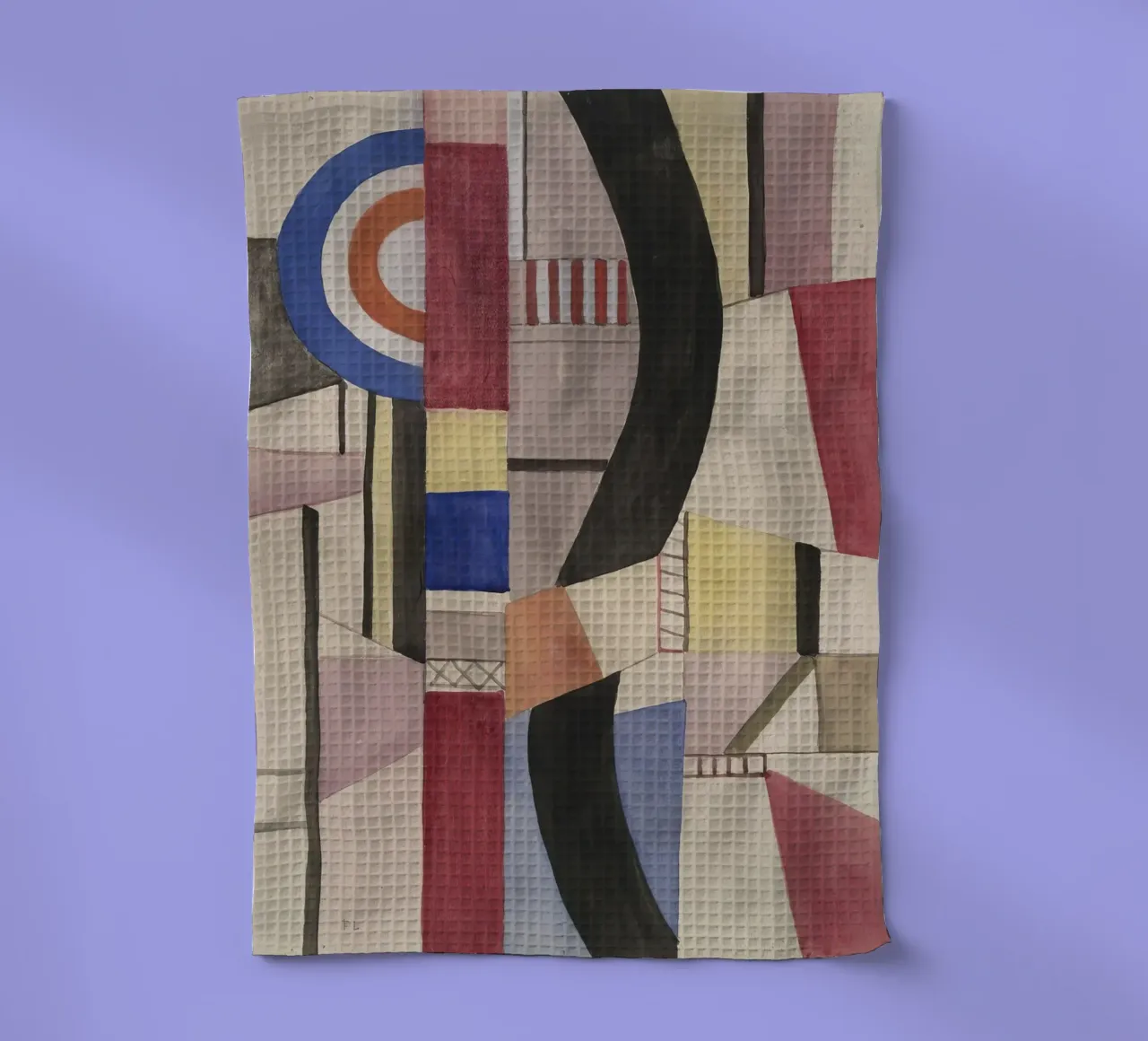Fernand Léger: Study for The Disk, Cubist Abstract Masterpie tea towel by NorwesClub