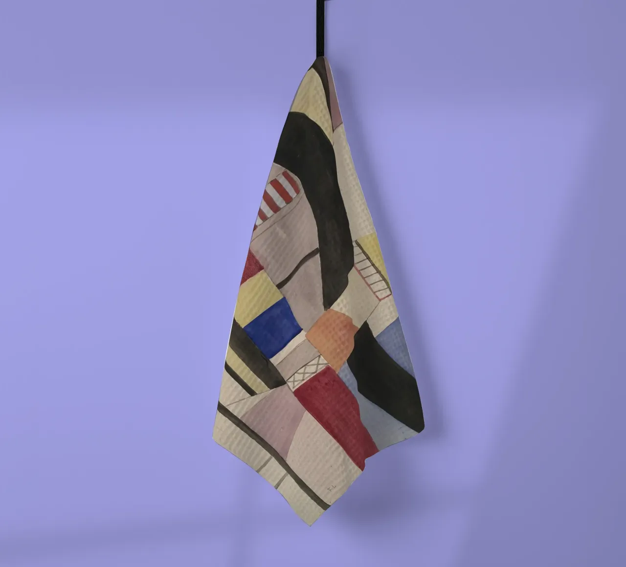 Fernand Léger: Study for The Disk, Cubist Abstract Masterpie tea towel by NorwesClub