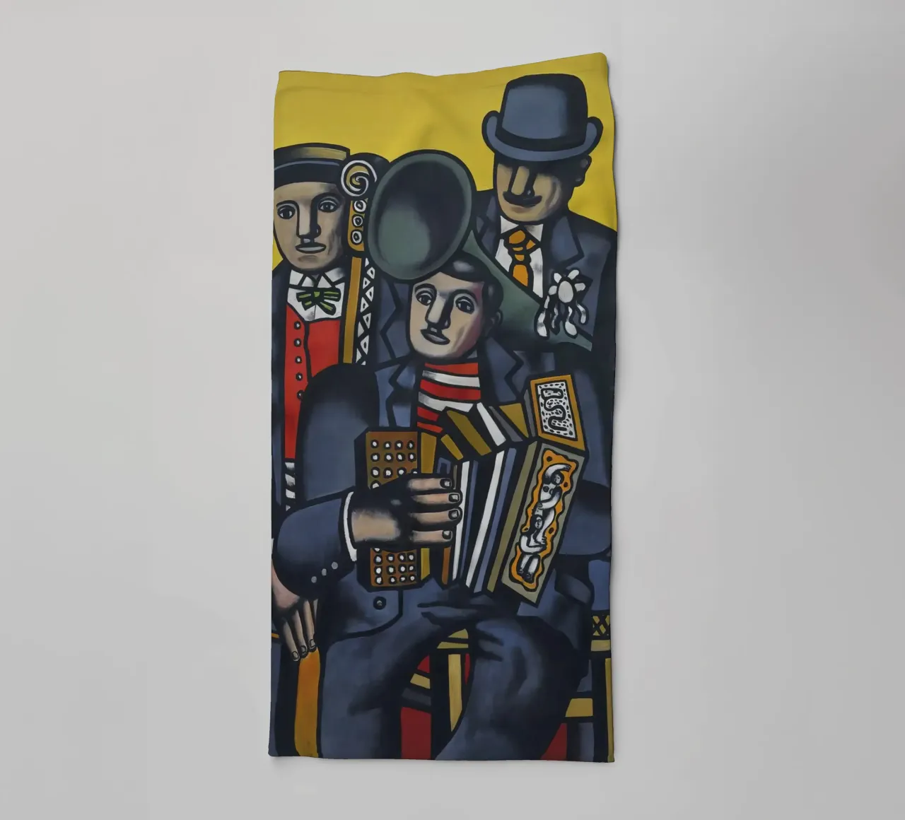 Fernand Léger: The Three Musicians, Cubist Figurative Master towel by NorwesClub