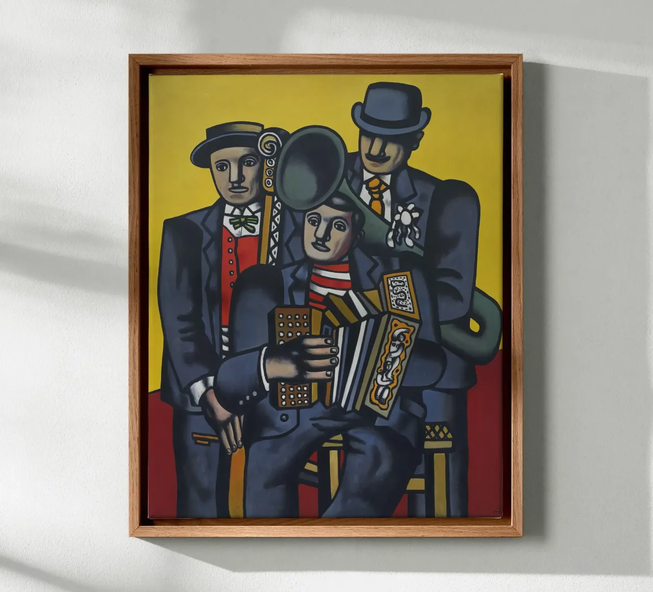 Fernand Léger: The Three Musicians, Cubist Figurative Master canvas by NorwesClub