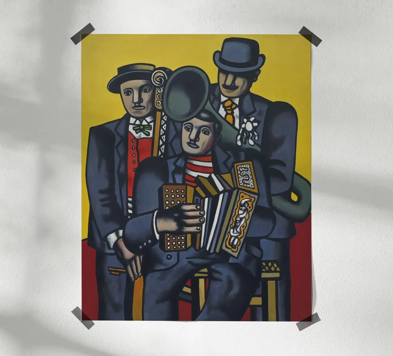 Fernand Léger: The Three Musicians, Cubist Figurative Master hahnemühle by NorwesClub