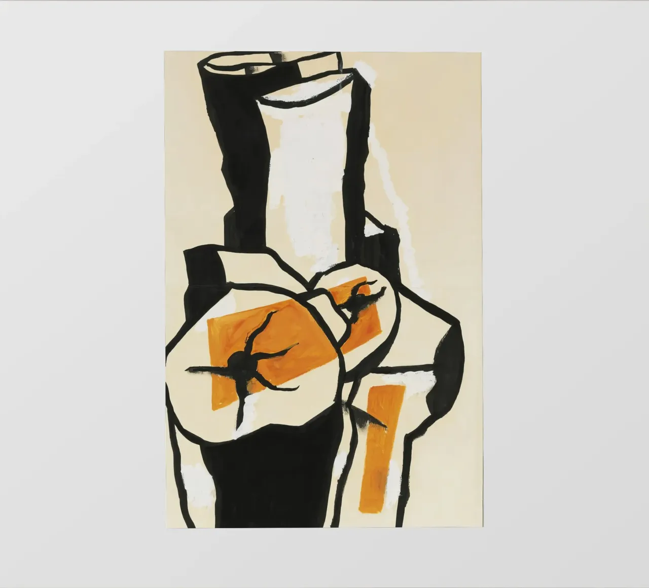 Fernand Léger - Trunks of trees, Modernist Art Print, Bold & White pvc cover by NorwesClub
