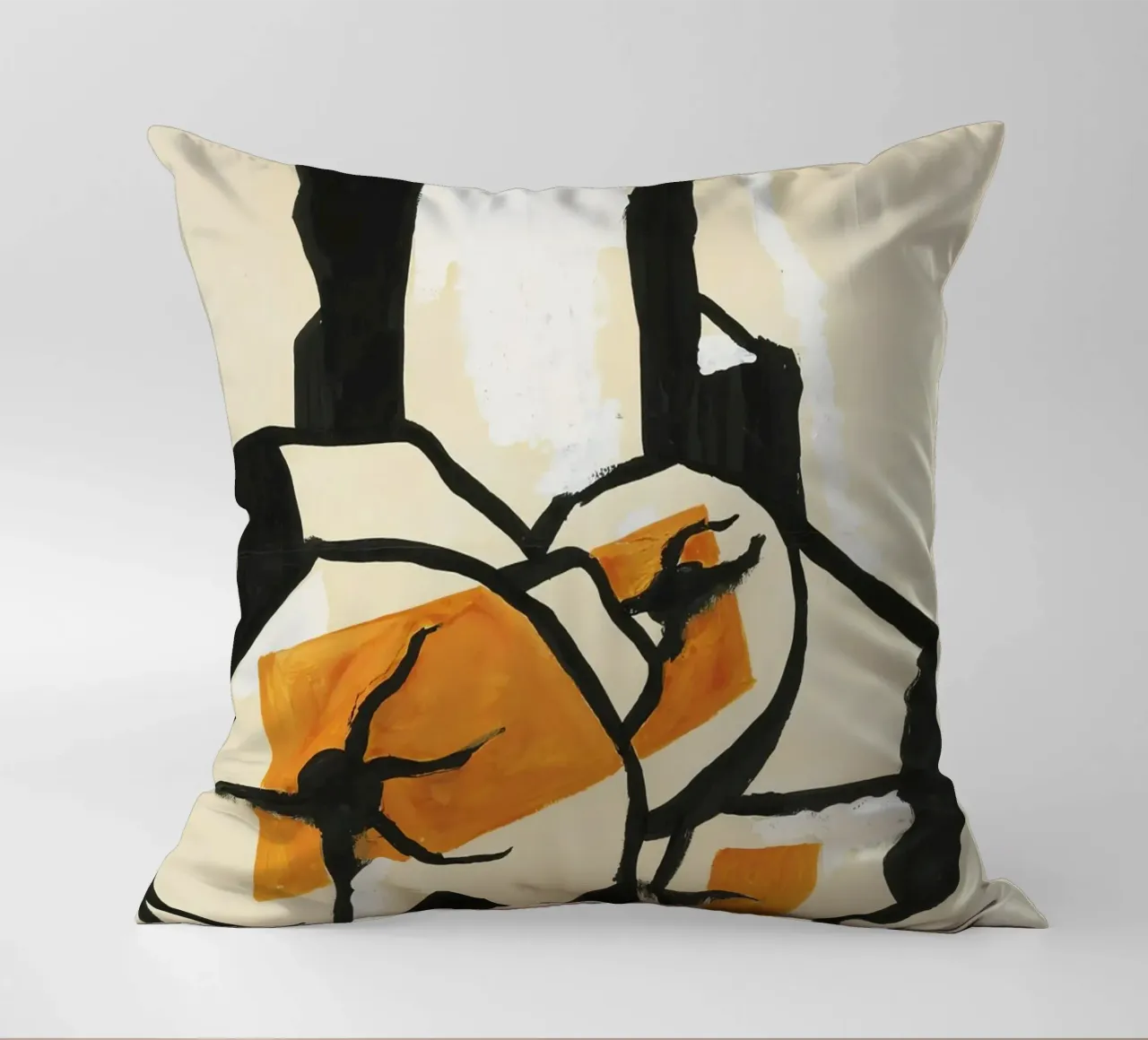 Fernand Léger - Trunks of trees, Modernist Art Print, Bold & White decorative cushion by NorwesClub