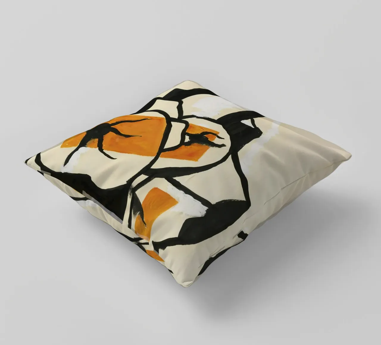 Fernand Léger - Trunks of trees, Modernist Art Print, Bold & White decorative cushion by NorwesClub