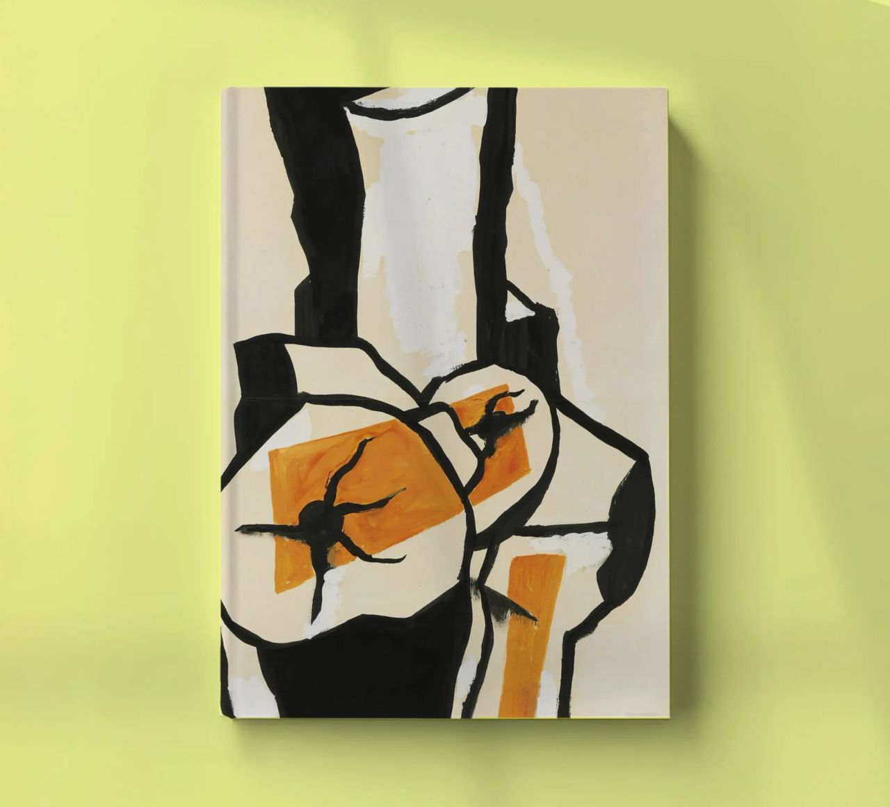 Fernand Léger - Trunks of trees, Modernist Art Print, Bold & White notebook by NorwesClub