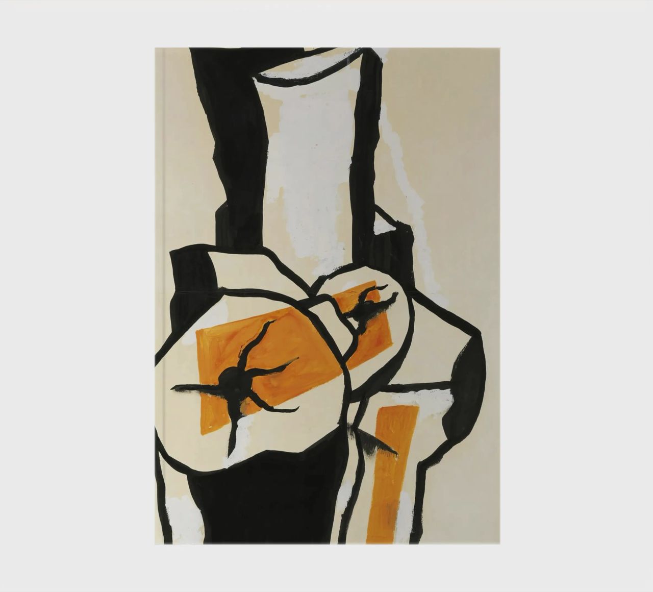 Fernand Léger - Trunks of trees, Modernist Art Print, Bold & White notebook by NorwesClub