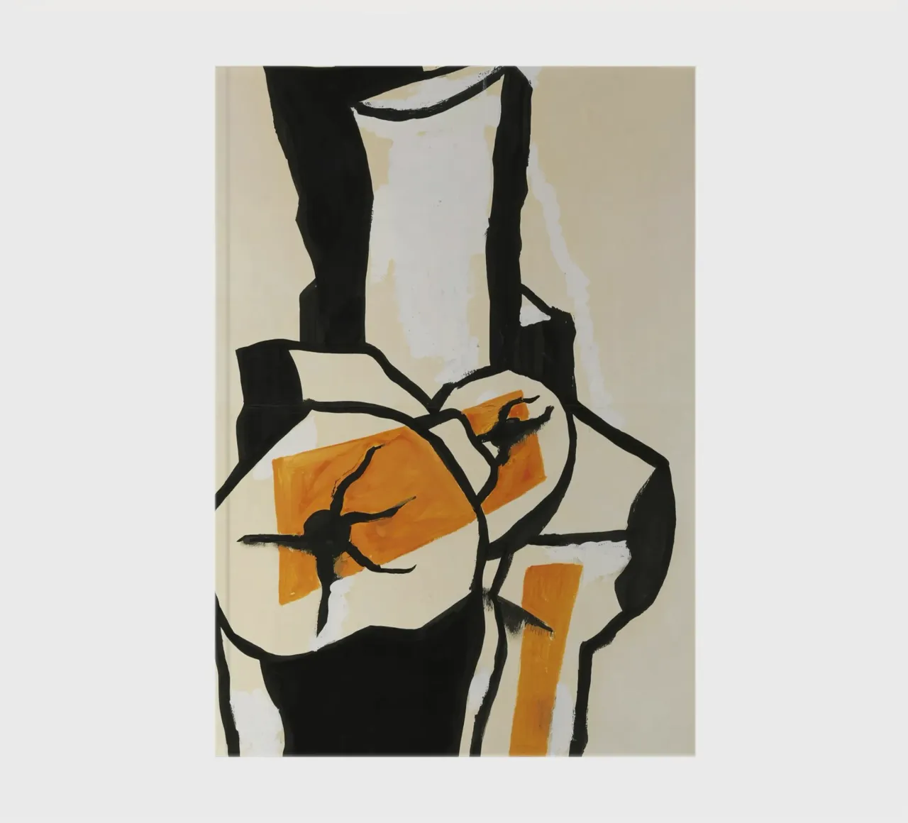 Fernand Léger - Trunks d'arbres, Modernist Art Print, Bold & carnet de notes de NorwesClub