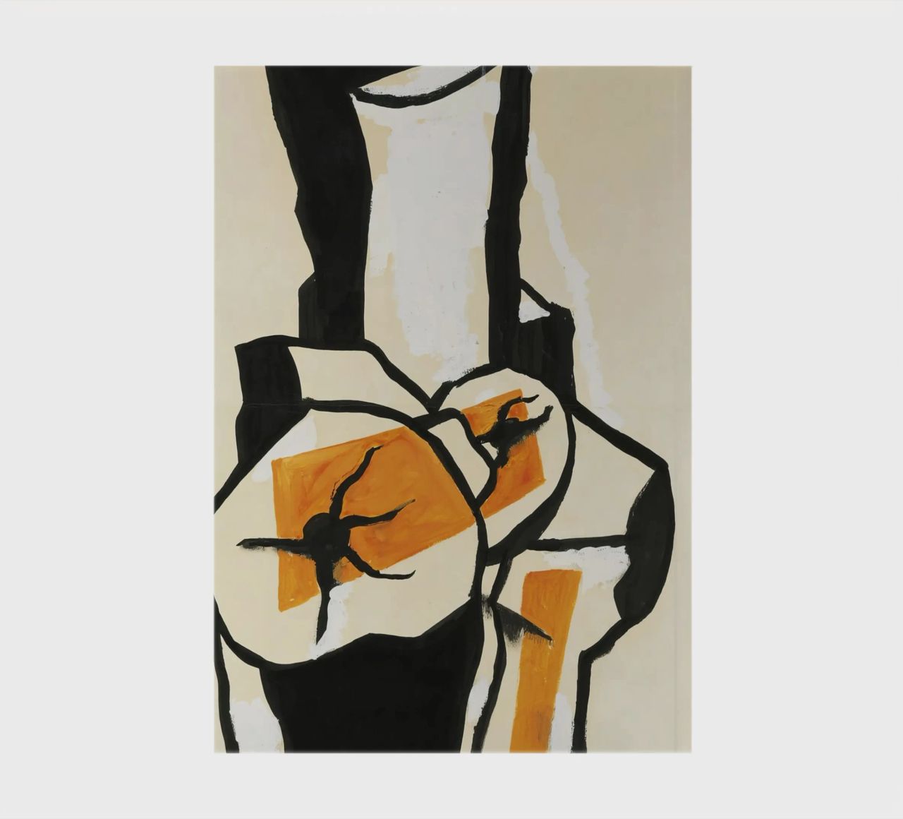 Fernand Léger - Trunks of trees, Modernist Art Print, Bold & White notebook by NorwesClub