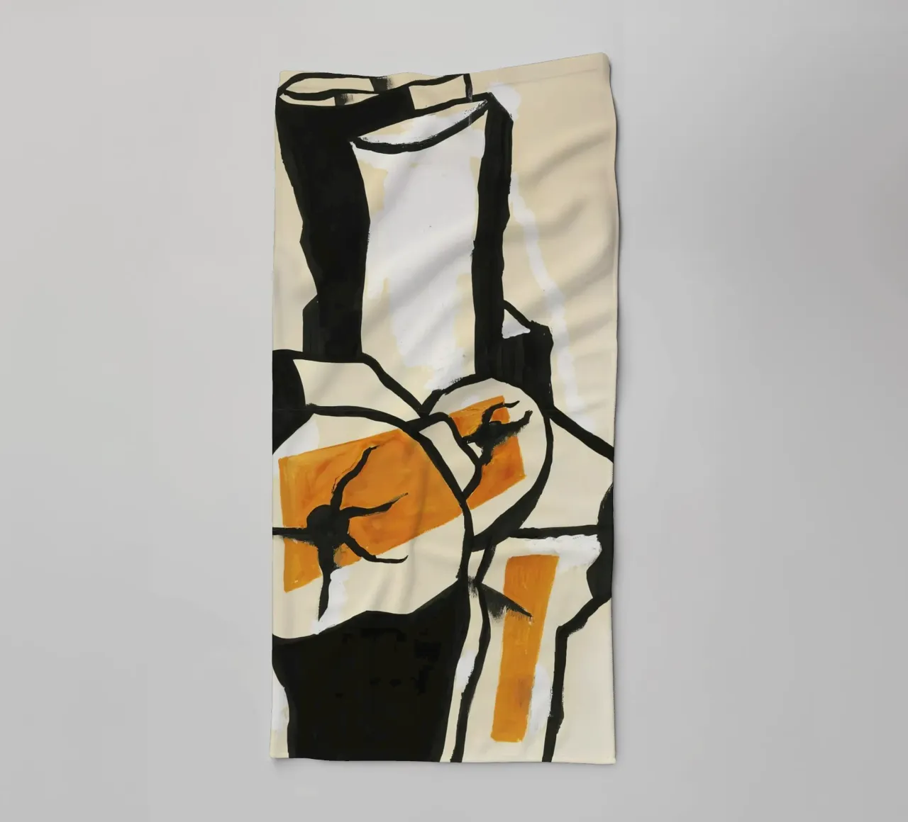 Fernand Léger - Trunks d'arbres, Modernist Art Print, Bold & serviette de bain de NorwesClub