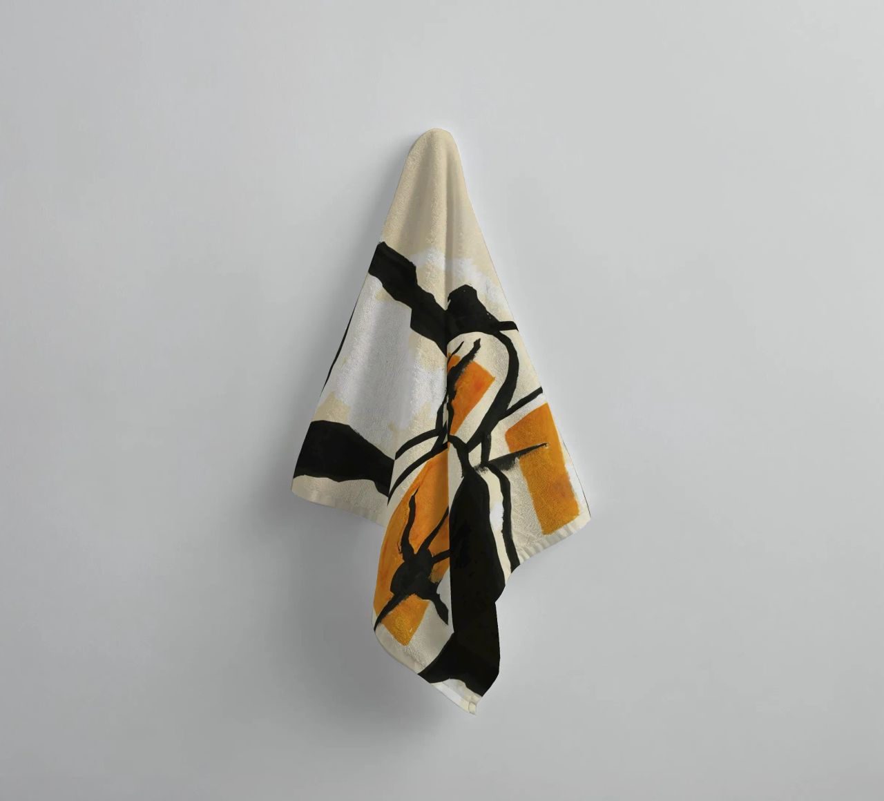 Fernand Léger - Trunks of trees, Modernist Art Print, Bold & White towel by NorwesClub