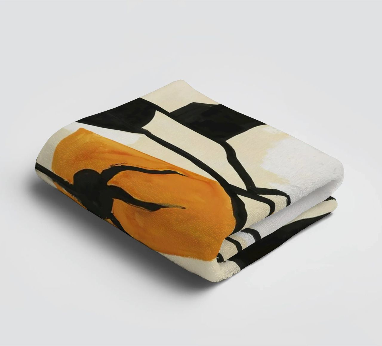 Fernand Léger - Trunks of trees, Modernist Art Print, Bold & White towel by NorwesClub