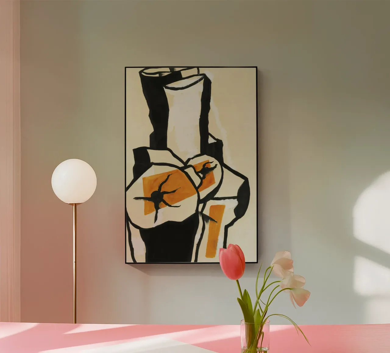 Fernand Léger - Troncos de árboles, Modernist Art Print, Bold & White metacrilato de NorwesClub
