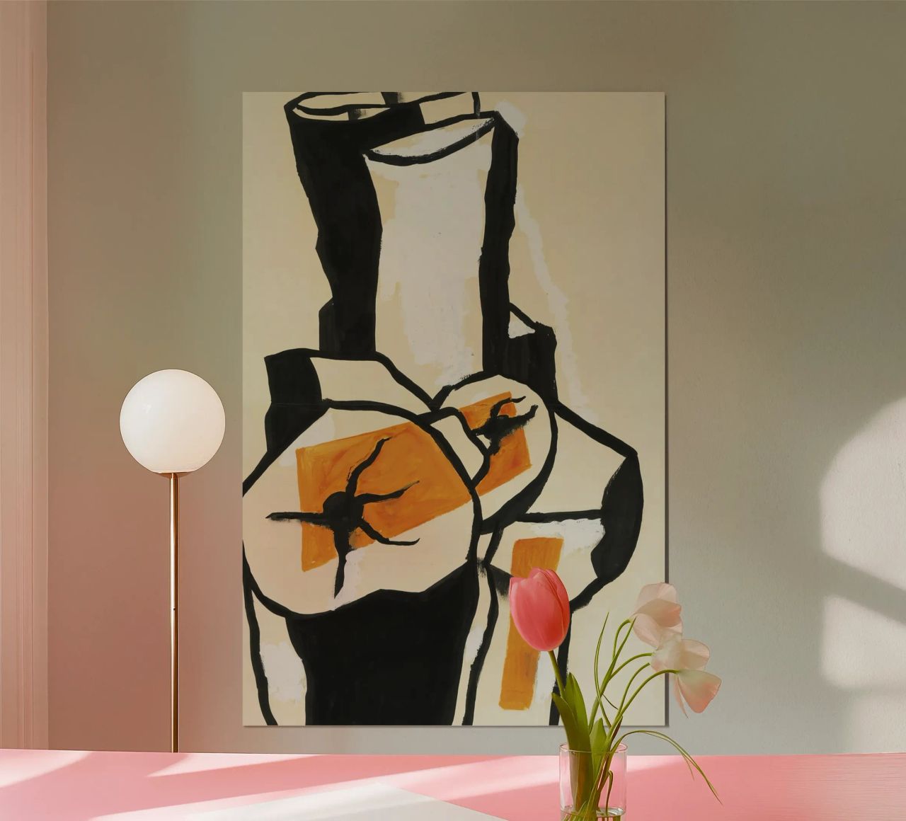 Fernand Léger - Trunks of trees, Modernist Art Print, Bold & White hahnemühle by NorwesClub