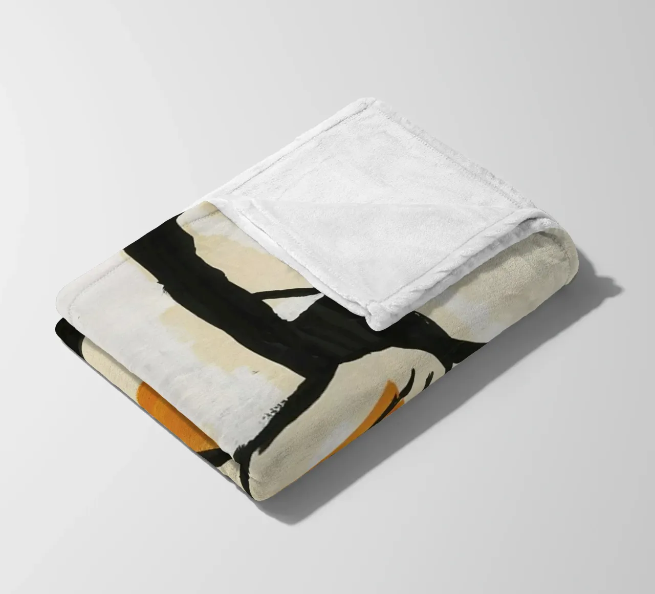 Fernand Léger - Trunks of trees, Modernist Art Print, Bold & White fleece blanket by NorwesClub