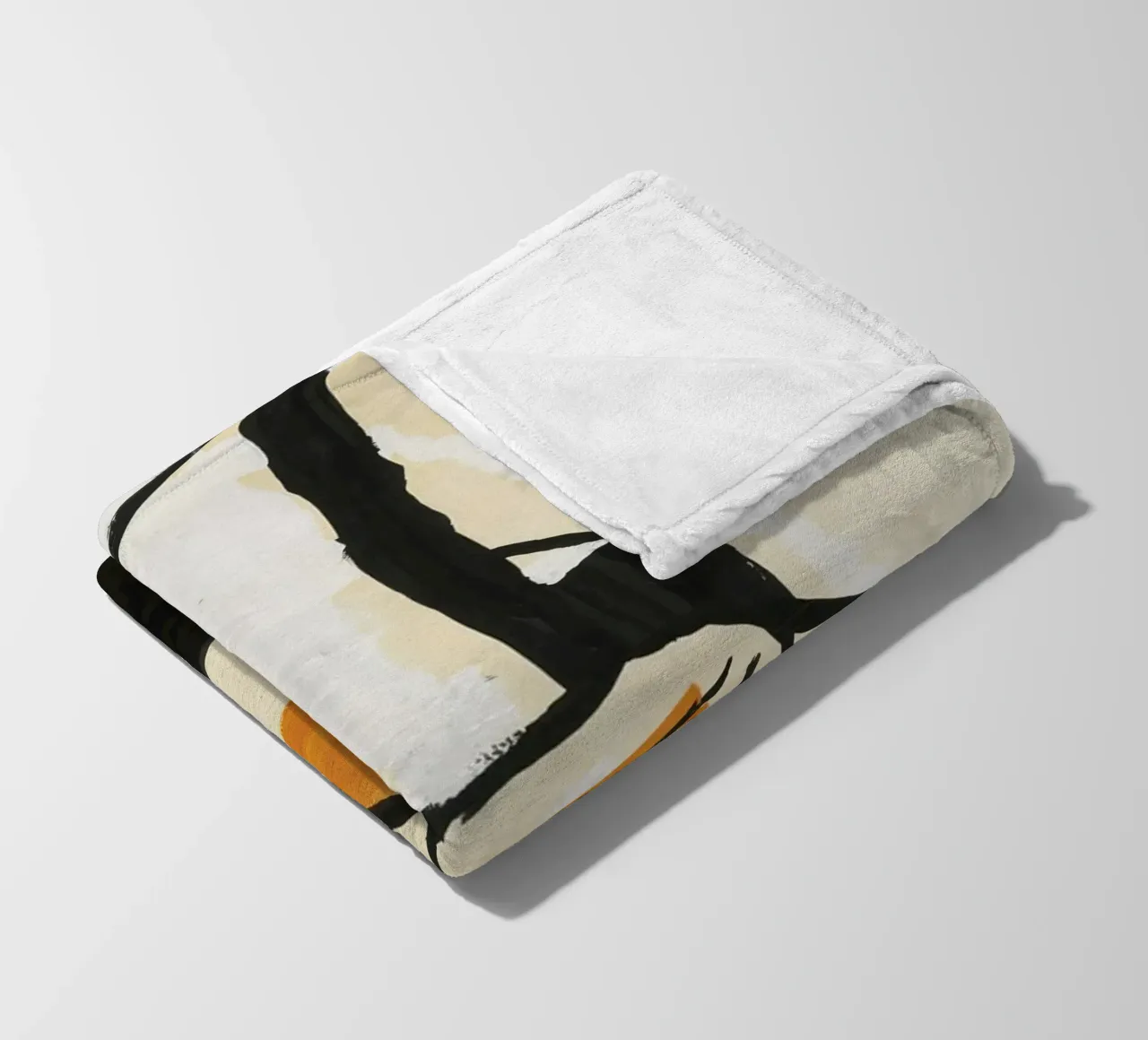 Fernand Léger - Trunks of trees, Modernist Art Print, Bold & White fleece blanket by NorwesClub
