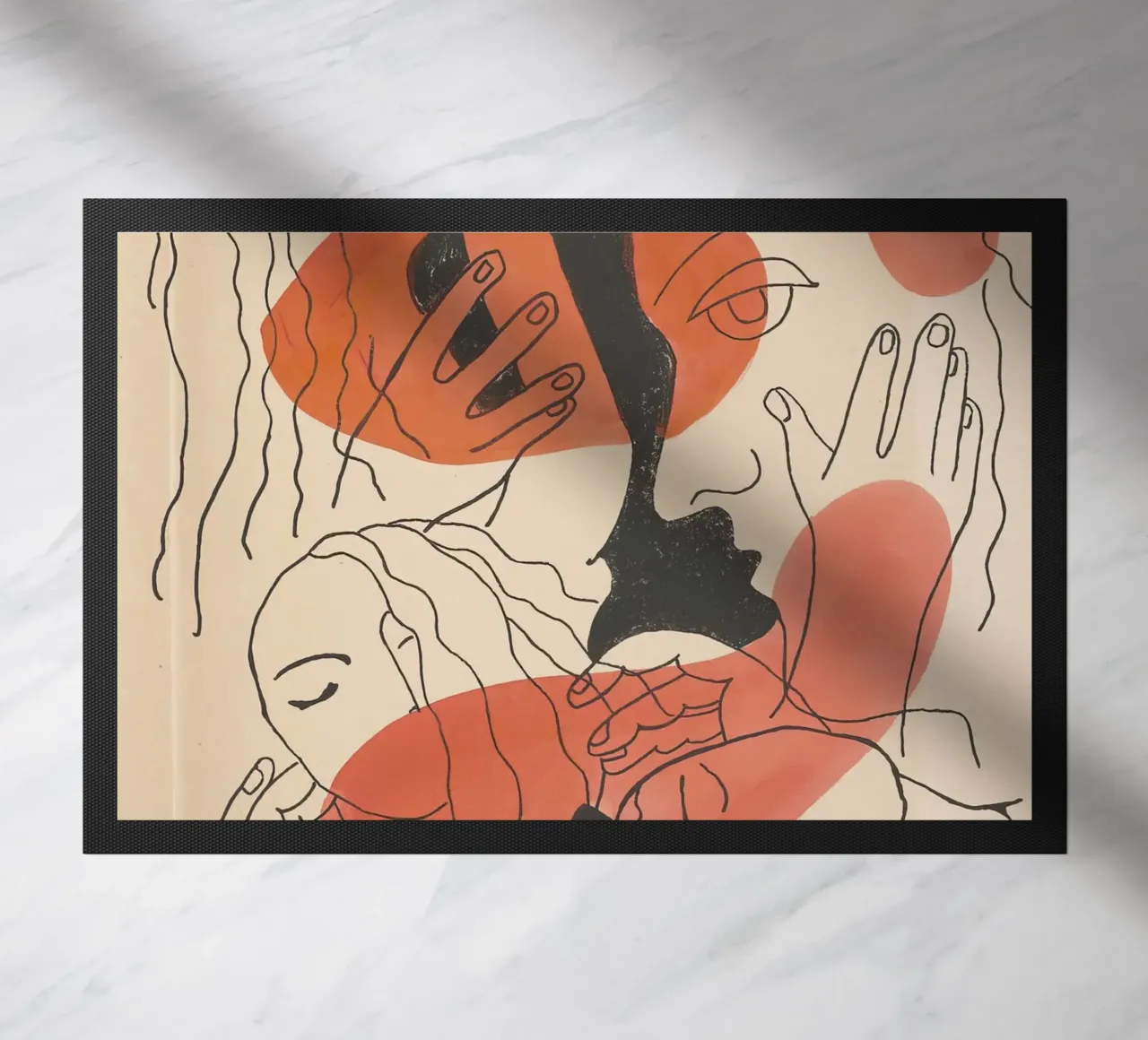 Fernand Léger Donna cubista con libro e fiori | Arte moderna zerbino da NorwesClub