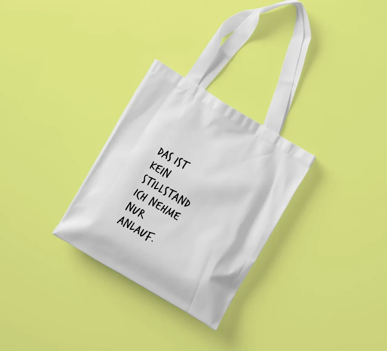 Anlauf. Jutebeutel von FRICKE DESIGN