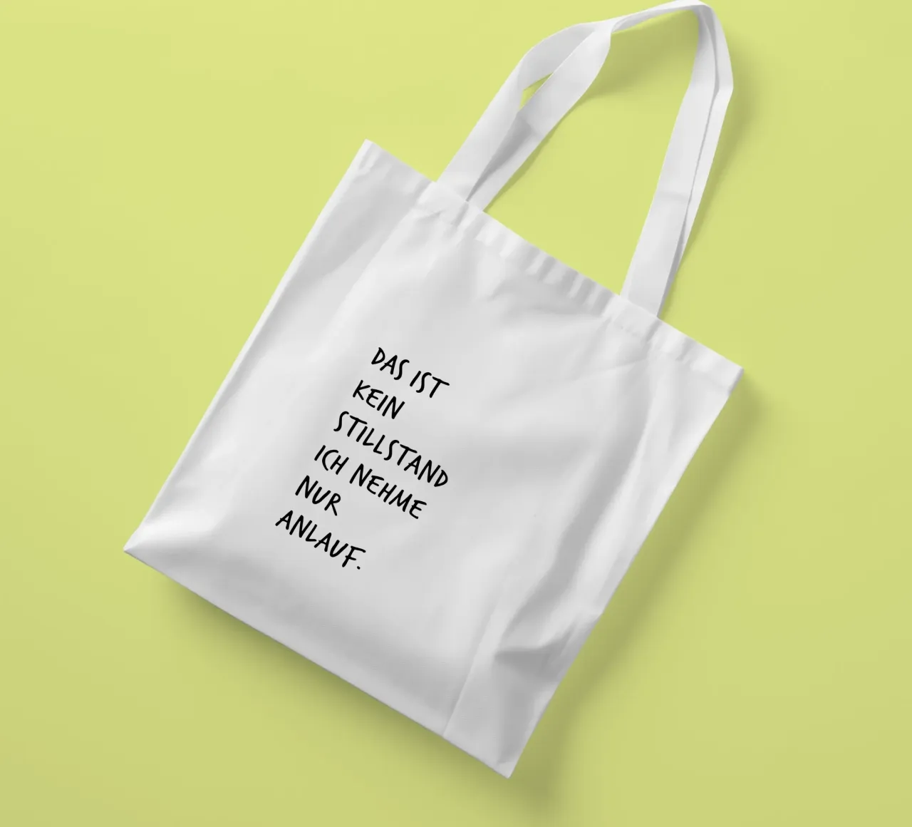 Anlauf. Jutebeutel von FRICKE DESIGN