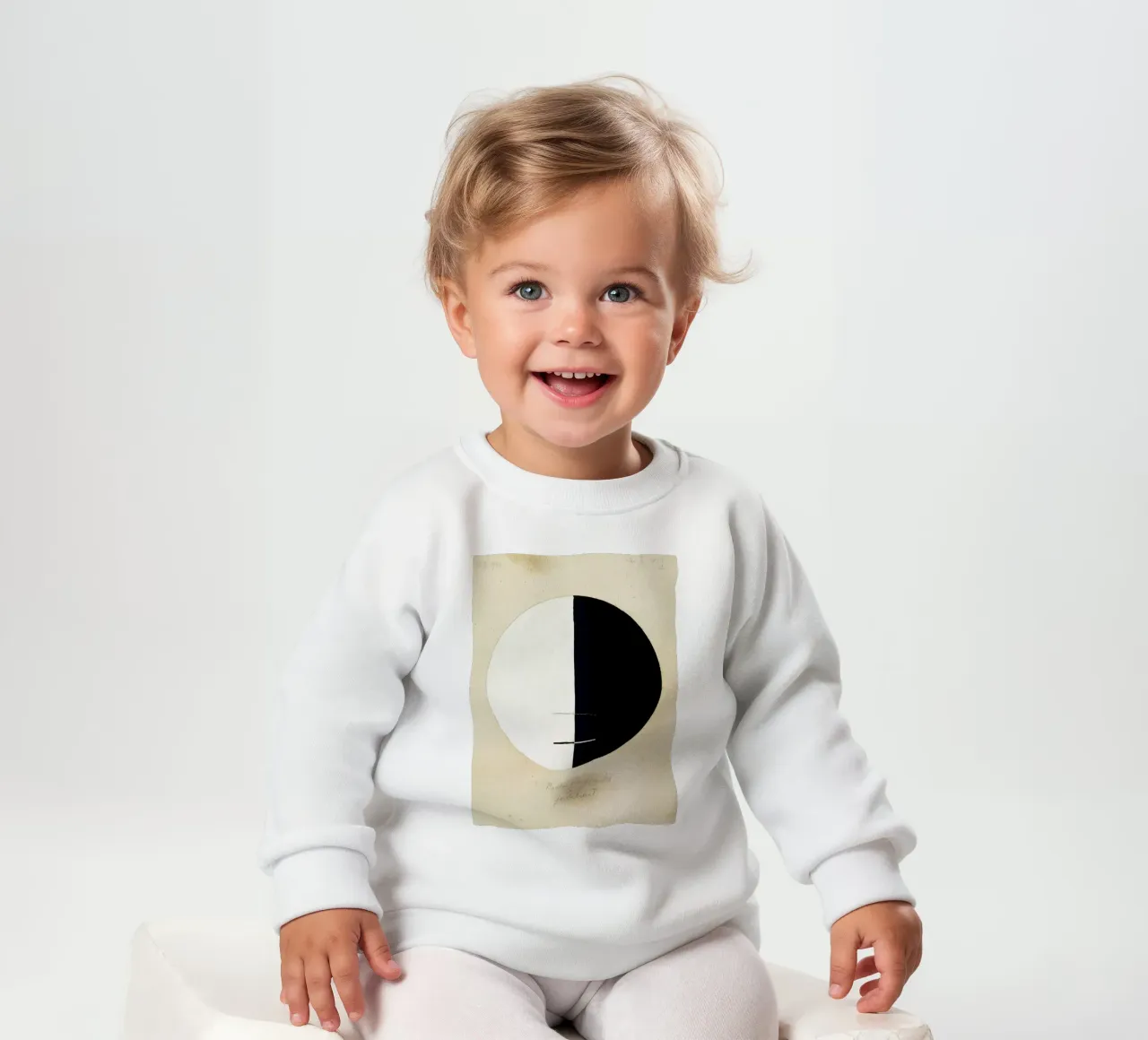 Hilma af Klint Buddha astratto | Arte spirituale minimalista Pr felpa neonato da NorwesClub