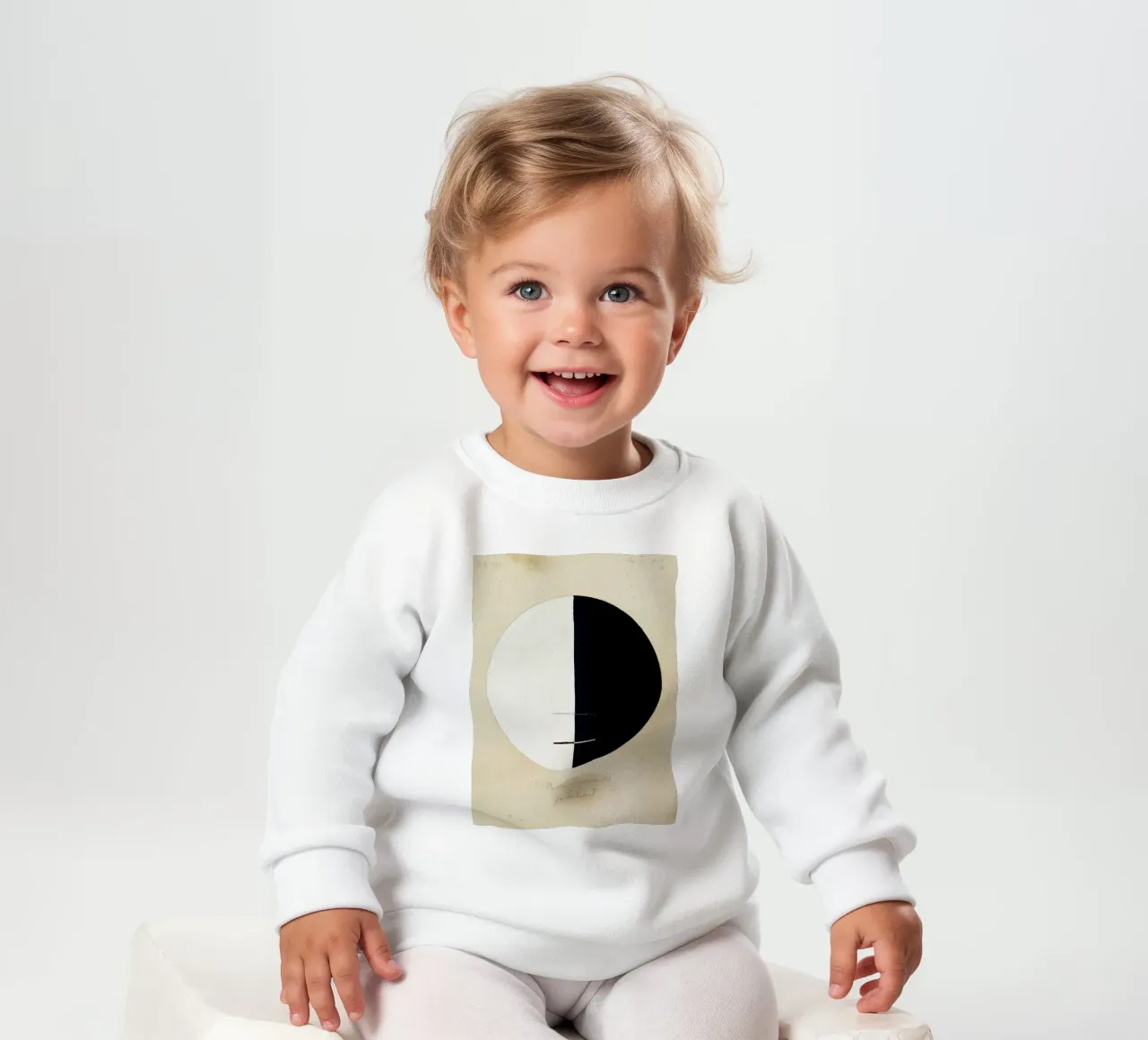 Hilma af Klint Buddha astratto | Arte spirituale minimalista Pr felpa neonato da NorwesClub