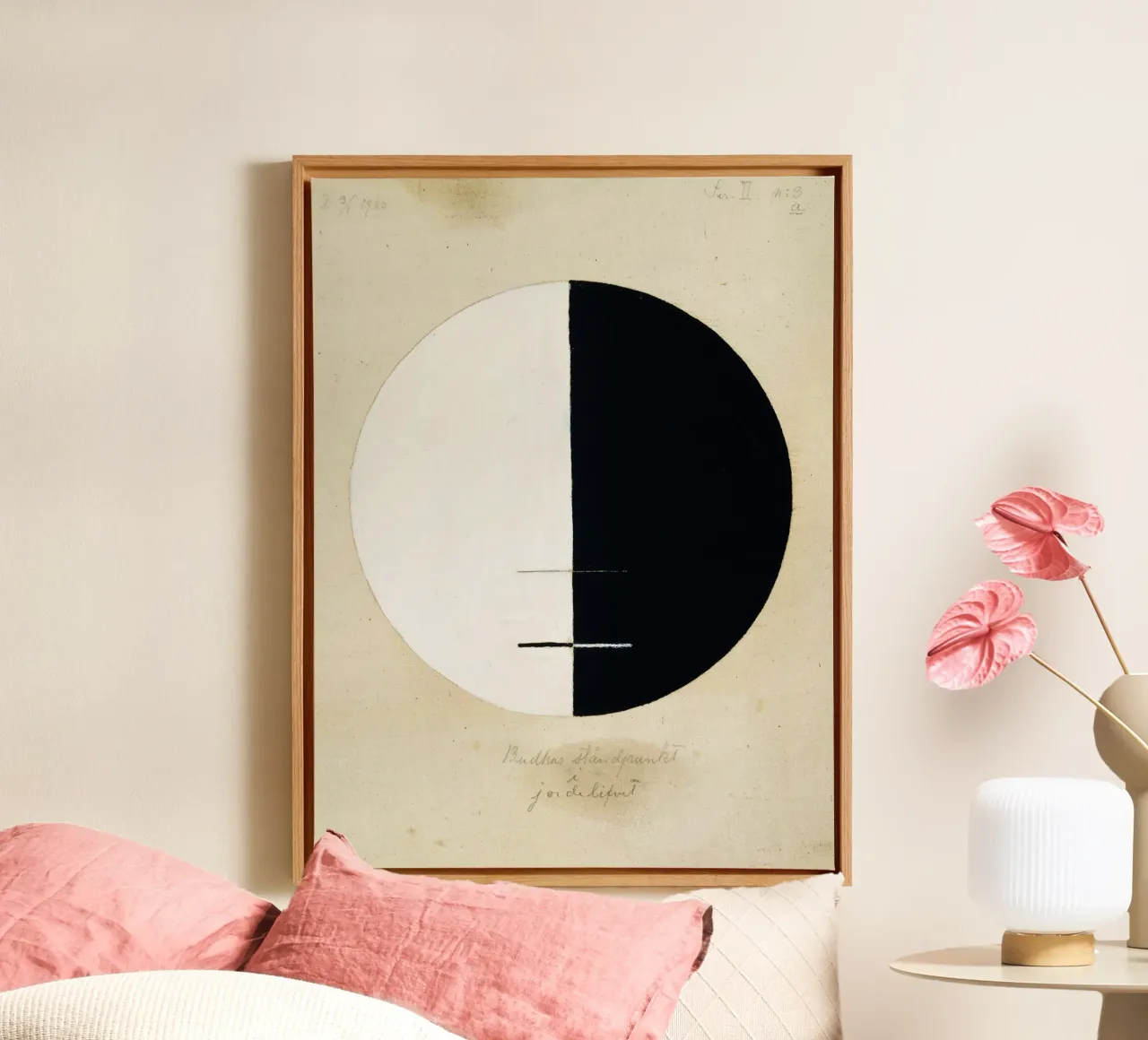 Hilma af Klint Abstract Buddha | Spiritual Minimalist Art Pr canvas by NorwesClub
