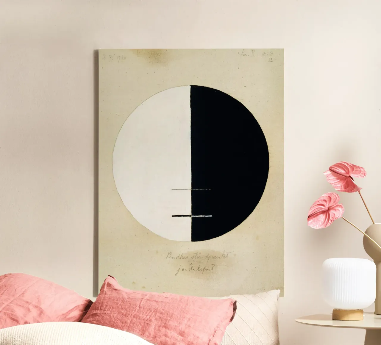 Hilma af Klint Abstract Buddha | Spiritual Minimalist Art Pr canvas by NorwesClub