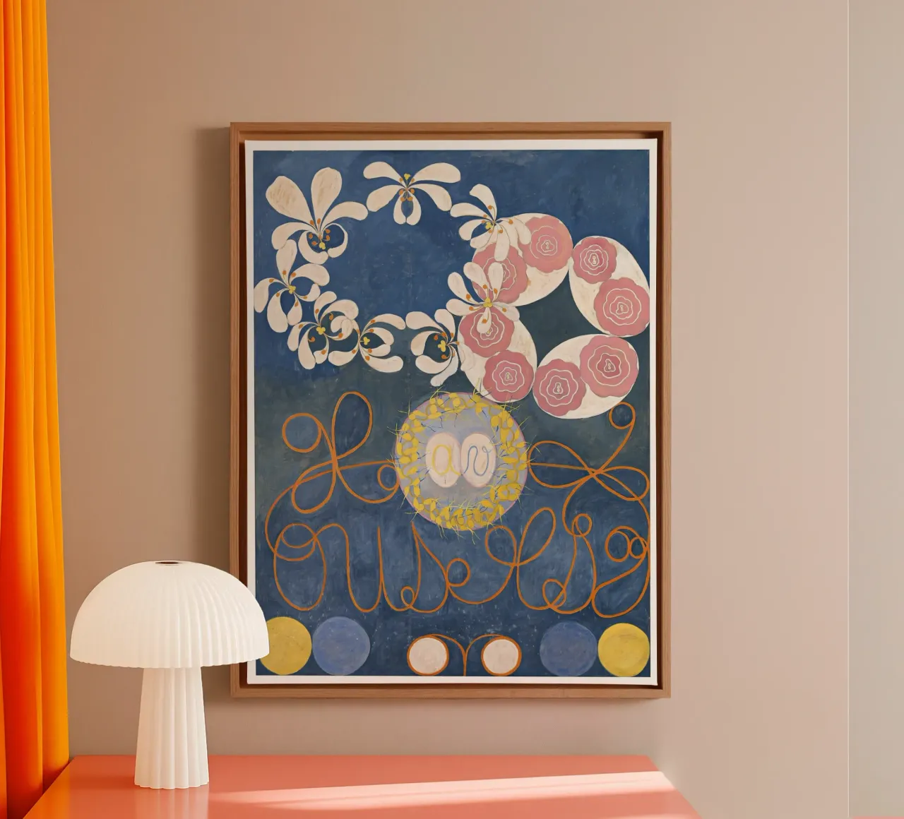 Hilma af Klint "Kindertijd" Abstract | Mystieke Botanische Kunst canvas met Baklijst van NorwesClub