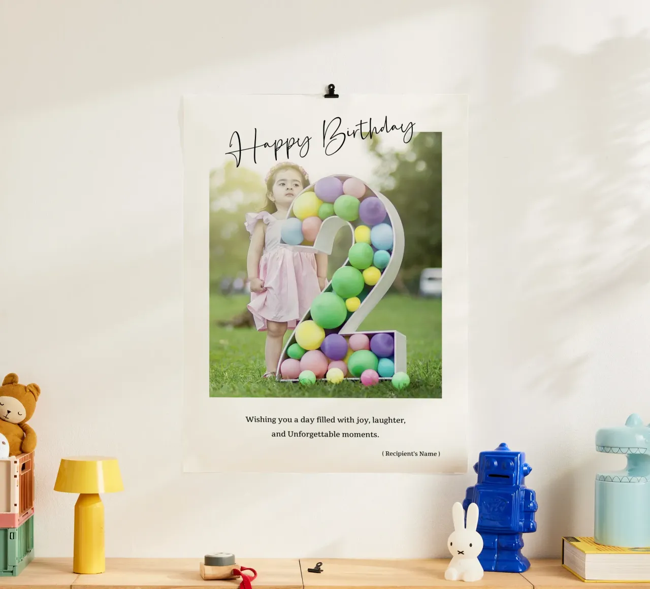 Regali di compleanno personalizzati poster con telaio in alluminio da NEWEST CUSTOM SHOP