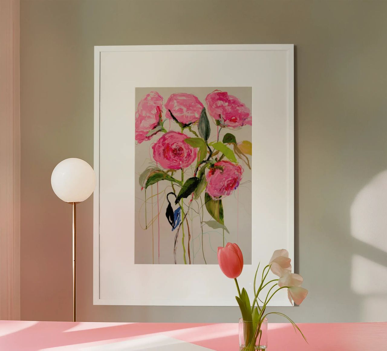 Rose Magenta poster de Leigh Viner