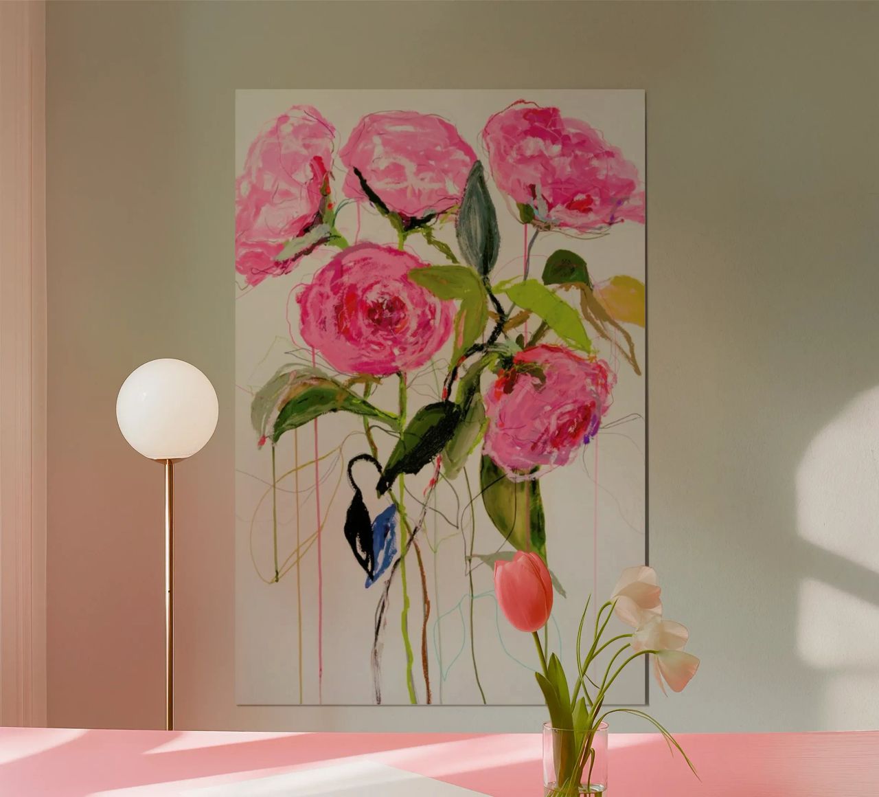 Rose Magenta poster de Leigh Viner