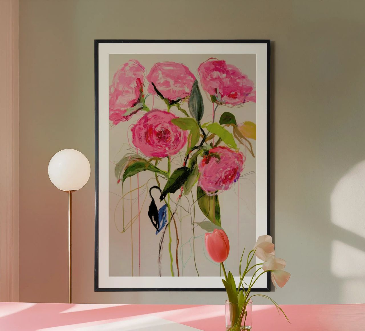 Rose Magenta poster de Leigh Viner