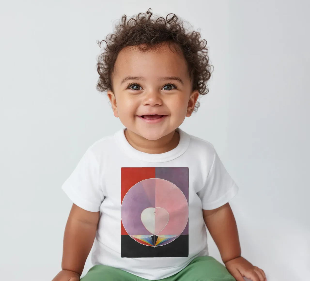 Hilma af Klint "Doves No. 2" | Abstract Spiritual Harmony Ar baby t-shirt by NorwesClub