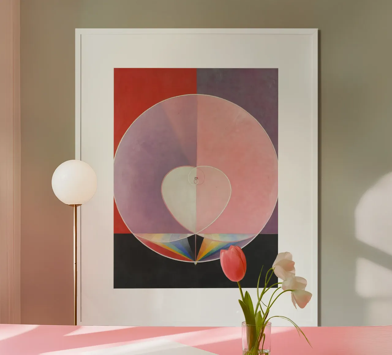 Hilma af Klint "Duiven nr. 2". | Abstracte spirituele harmonie Ar hahnemühle van NorwesClub