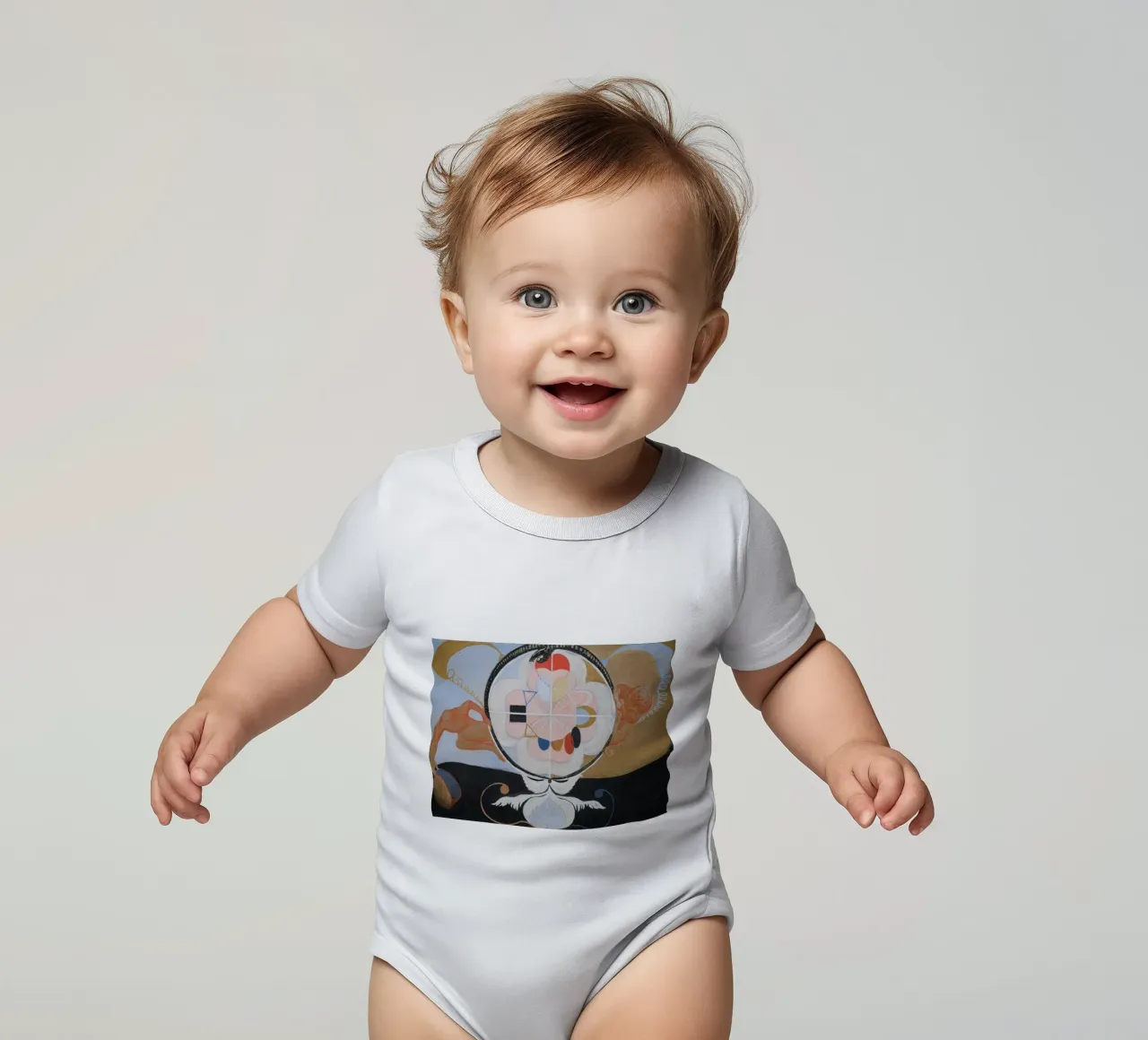 Hilma af Klint "Evolution" | Mystische abstrakte Transformatio Kurzarm Babybody von NorwesClub