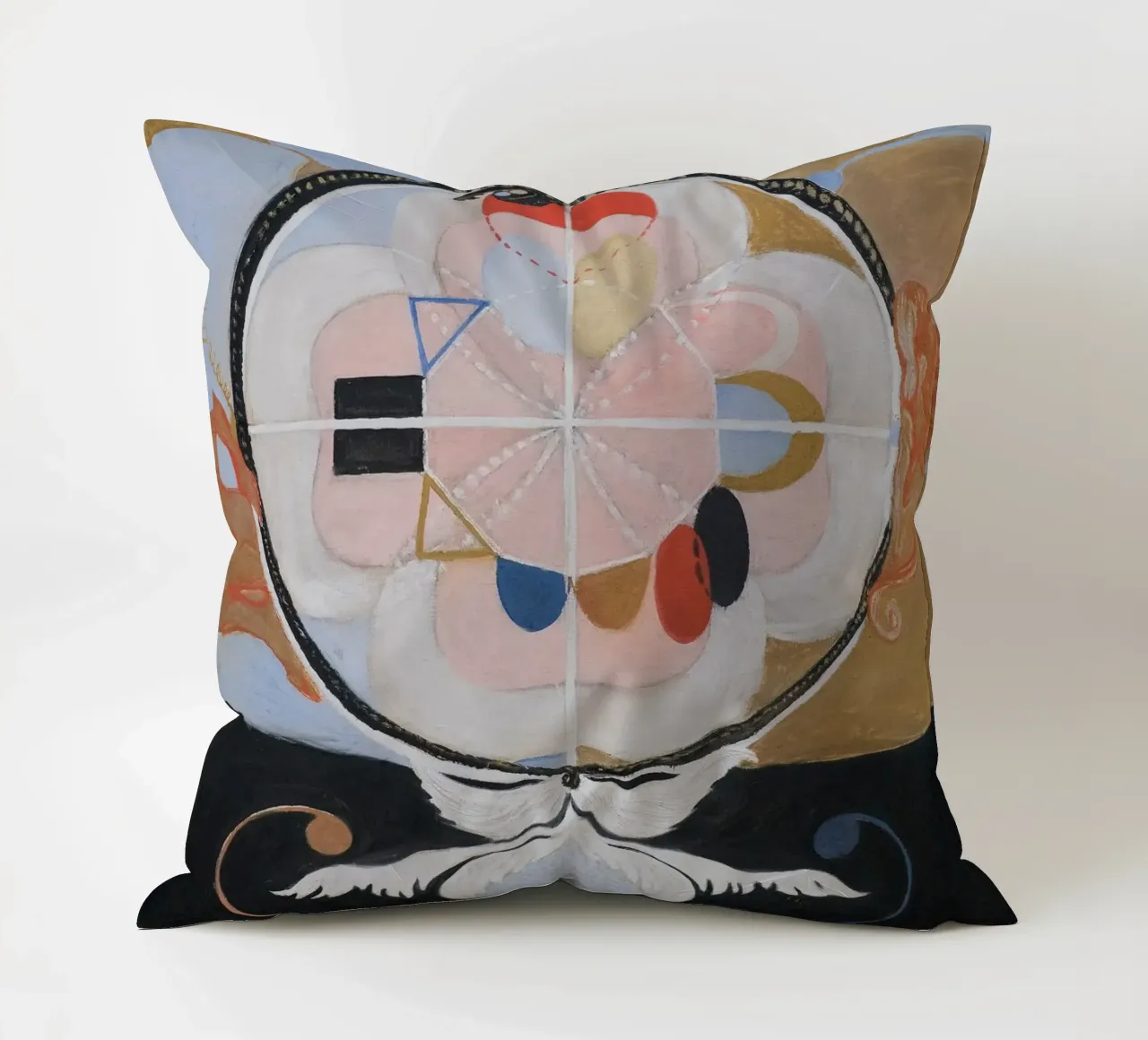 Hilma af Klint "Evolution" | Mystical Abstract Transformatio decorative cushion by NorwesClub