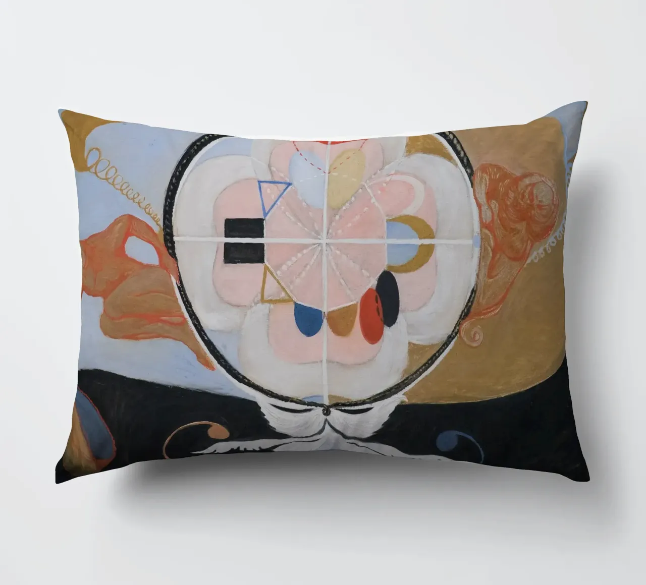 Hilma af Klint "Evolution" | Mystical Abstract Transformatio decorative cushion by NorwesClub