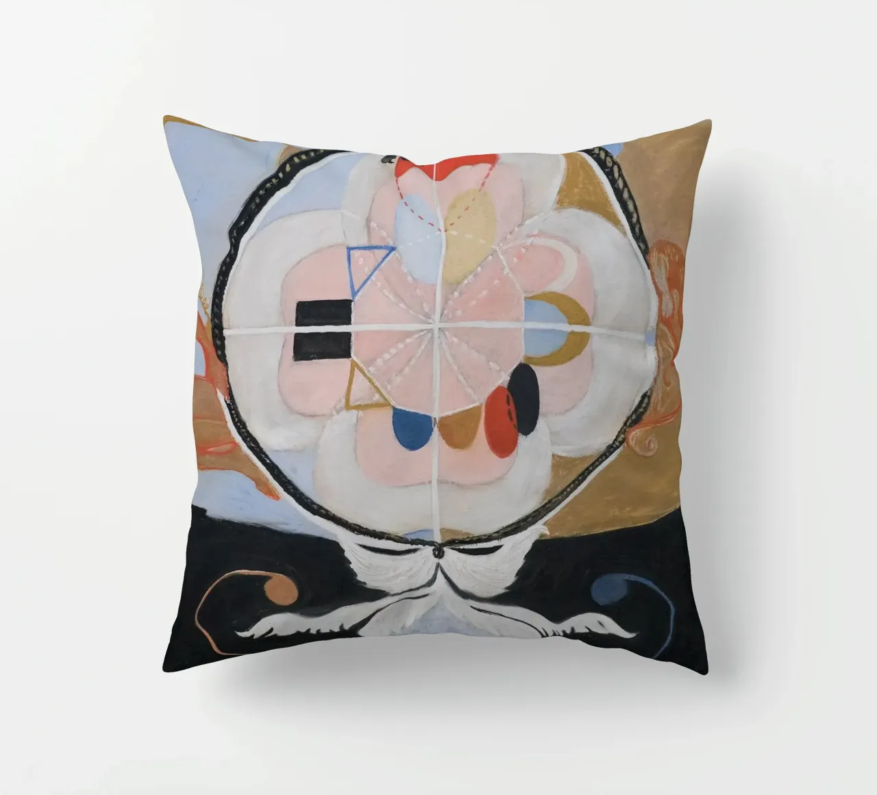 Hilma af Klint "Evolution" | Mystical Abstract Transformatio decorative cushion by NorwesClub