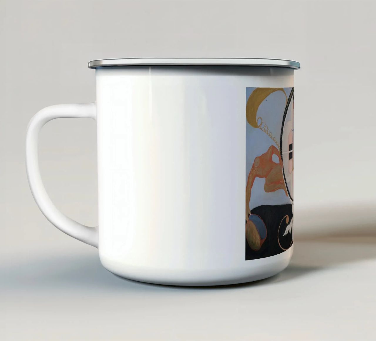 Hilma af Klint "Evolution" | Trasformazione mistica astratta tazza in smalto da NorwesClub