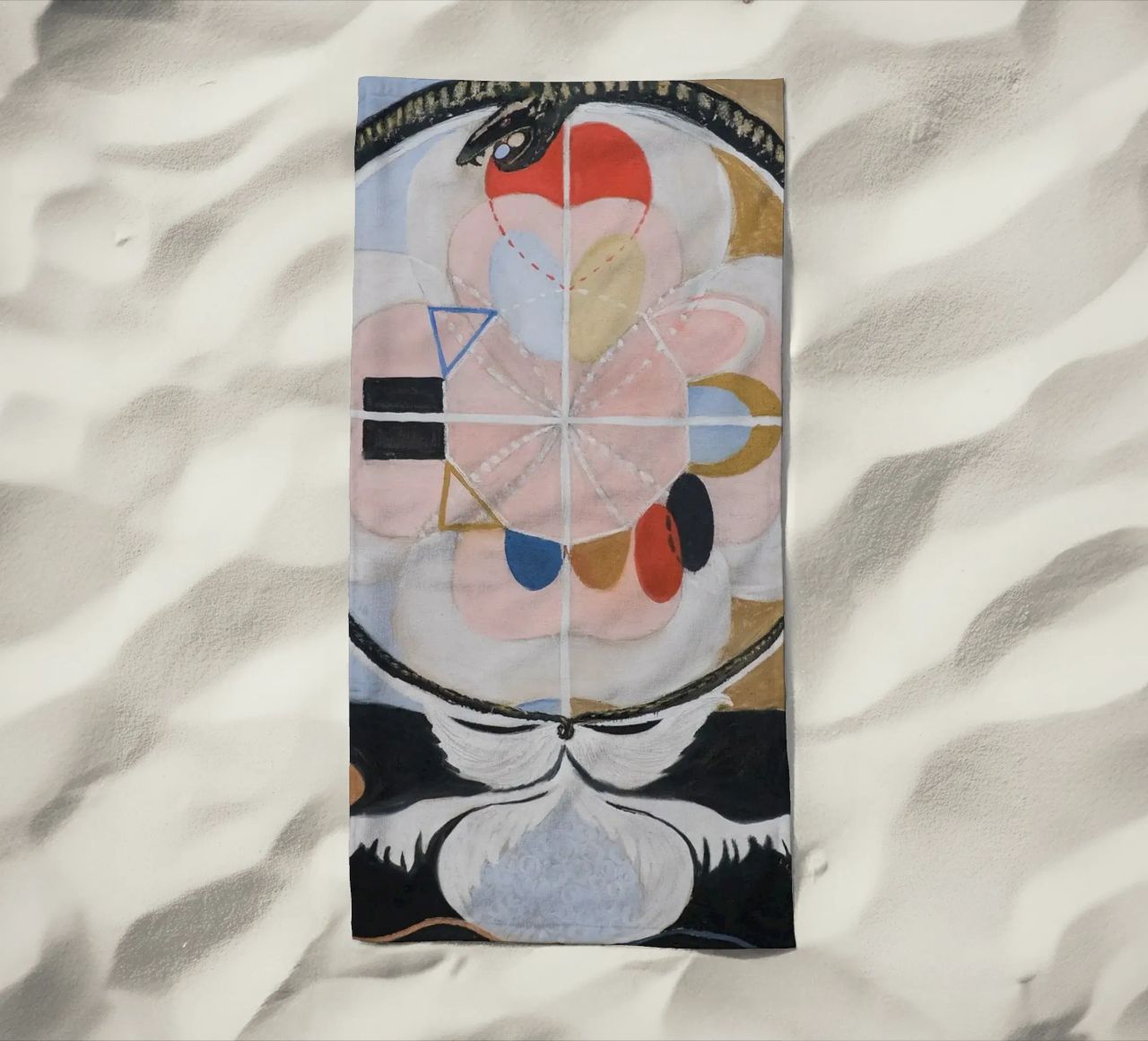 Hilma af Klint "Evolution" | Trasformazione mistica astratta telo mare da NorwesClub