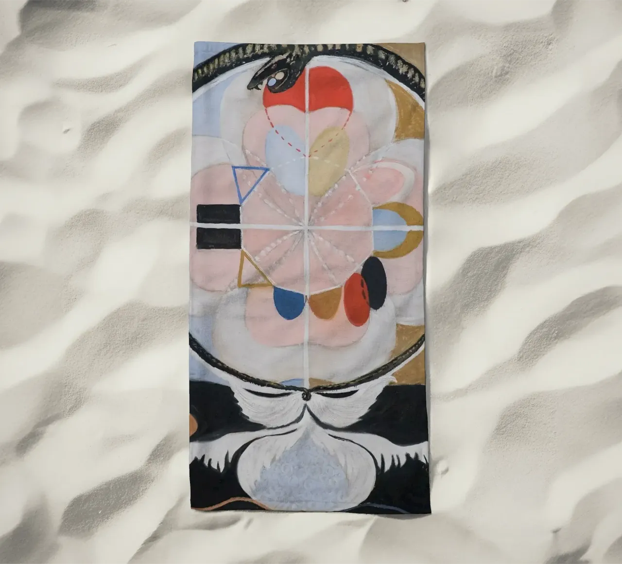 Hilma af Klint "Evolución" | Transformación mística abstracta toalla de playa de NorwesClub