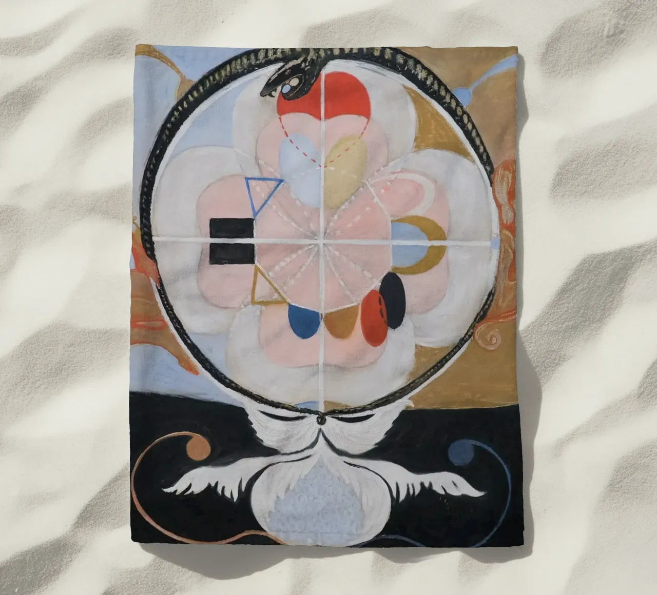 Hilma af Klint "Evolution" | Mystische abstrakte Transformatio Strandtuch von NorwesClub