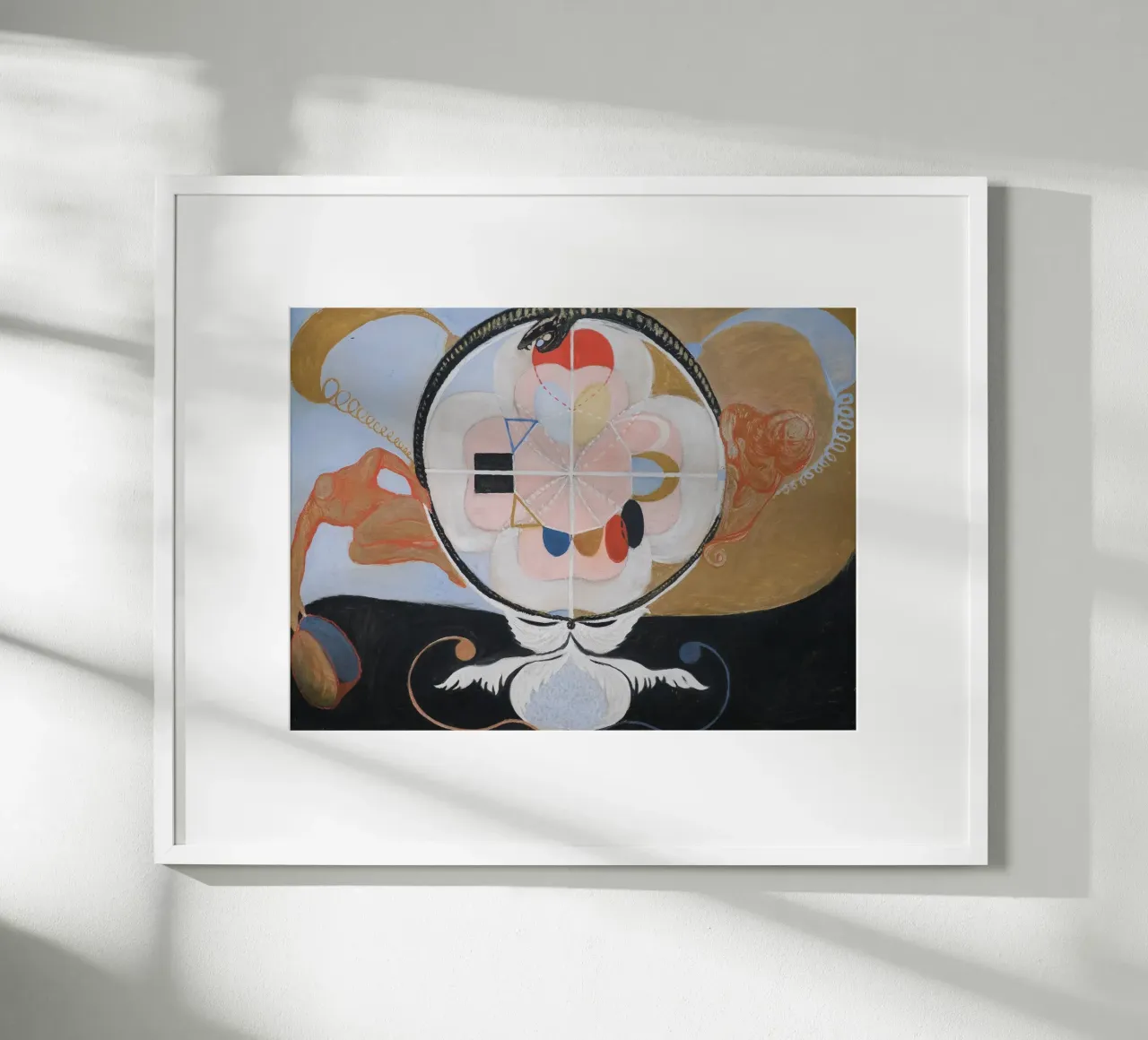 Hilma af Klint "Evolution" | Trasformazione mistica astratta poster con telaio in alluminio da NorwesClub