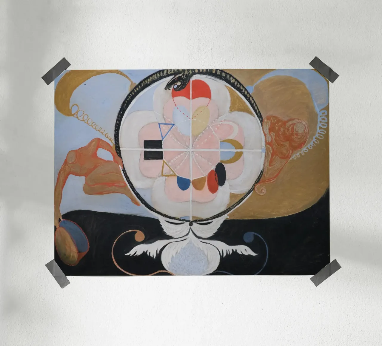 Hilma af Klint "Evolution" | Trasformazione mistica astratta poster con telaio in alluminio da NorwesClub