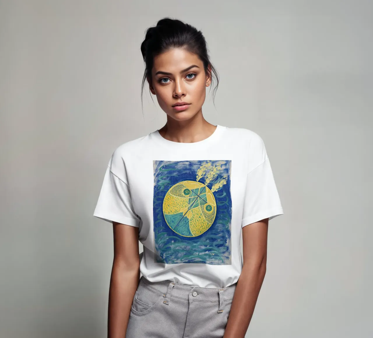 Hilma af Klint "Caos primordiale" | Cosmi spirituale astratto t-shirt da NorwesClub